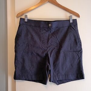 Rafaella Navy Blue Casual Shorts